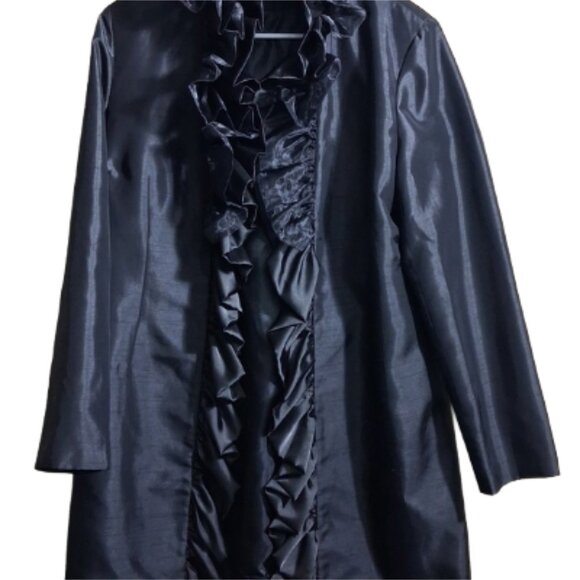 Grace Chuang Ruffled Women's Coat - Picture 2 of 4
